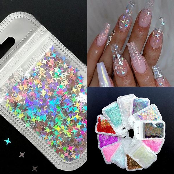 bag holographic star nail art sequins for nails ultrathin laser glitter gold silver flakes paillette 3d decorations, Silver;gold
bag holographic star nail art sequins for nails ultrathin laser glitter gold silver flakes paillette 3d decorations, Silver;gold