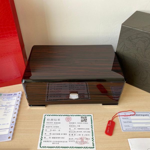 watch boxes & cases pp box original wooden high quality, Black;blue