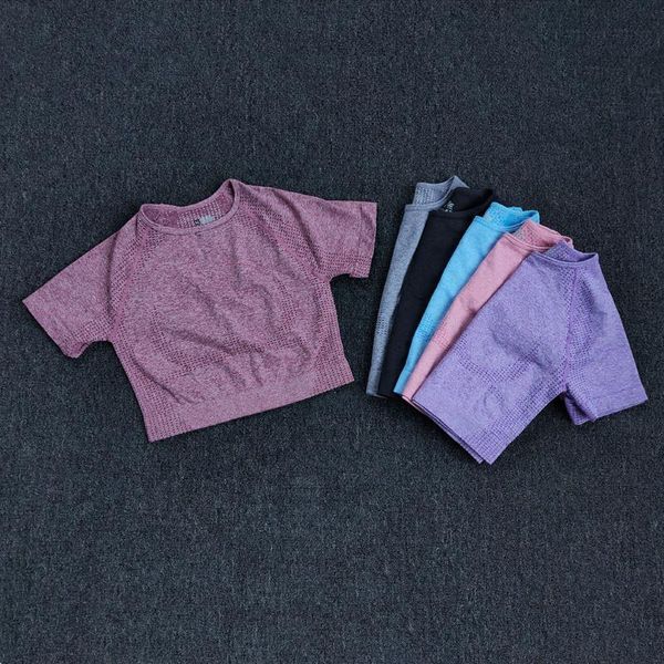 yoga outfit women seamless shirt fitness short sleeve crop workout gym clothes for running sport t-shirts sportswear
yoga outfit women seamless shirt fitness short sleeve crop workout gym clothes for running sport t-shirts sportswear