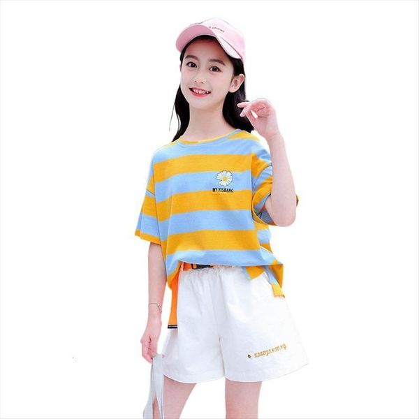 girls clothing sets summer stripe t shirt shorts 2pcs for kids baby clothes outfits 5 6 8 10 12 14, White
girls clothing sets summer stripe t shirt shorts 2pcs for kids baby clothes outfits 5 6 8 10 12 14, White