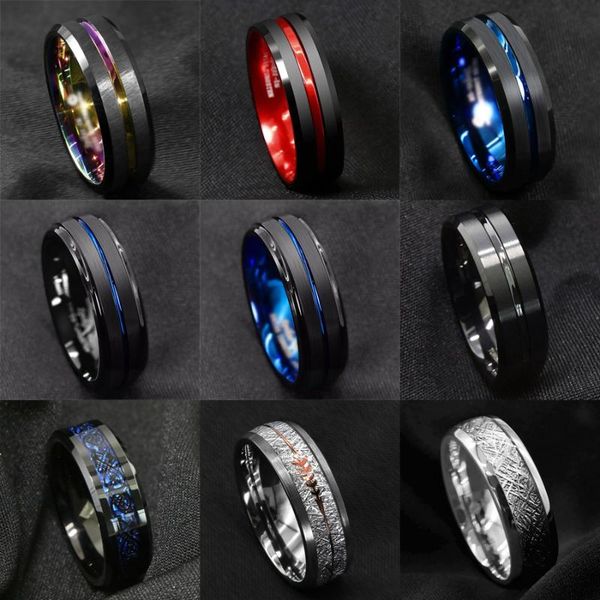 fashion 8mm men's blue groove beveled edge tungsten carbide ring black celtic dragon carbon fibre men wedding band rings, Slivery;golden
fashion 8mm men's blue groove beveled edge tungsten carbide ring black celtic dragon carbon fibre men wedding band rings, Slivery;golden