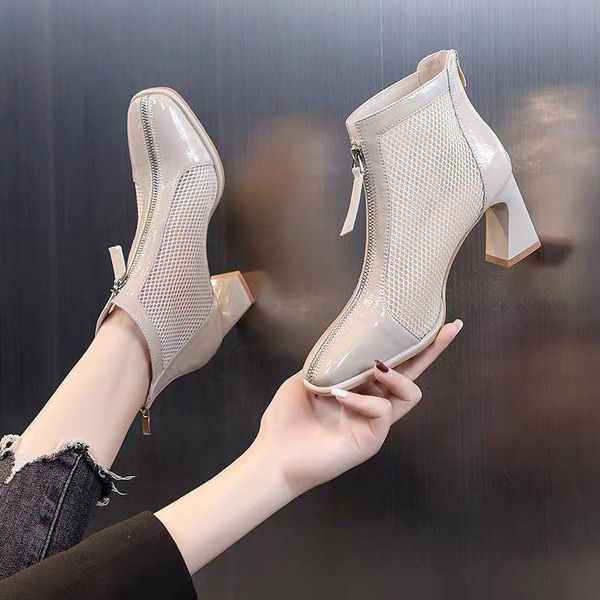 sandals mesh boots women 2021 high heels ankle boot for summer ponited toe lace shoes hollow back zip black bottes female
sandals mesh boots women 2021 high heels ankle boot for summer ponited toe lace shoes hollow back zip black bottes female