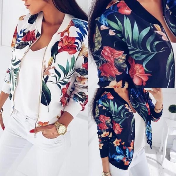 women's jackets flower print long sleeve women's color fashion jacket zipper up vintage coat elegant slim basic ladies autumn shor, Black;brown
women's jackets flower print long sleeve women's color fashion jacket zipper up vintage coat elegant slim basic ladies autumn shor, Black;brown