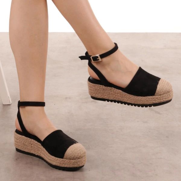 sandals janet black padding bottom sandals