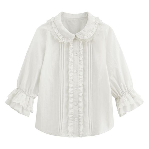 lolita white shirts women girls jk cosplay sweet lace cuff elegant blouse for ladies vintage peter pan ruffle flare sleeves, White;black
lolita white shirts women girls jk cosplay sweet lace cuff elegant blouse for ladies vintage peter pan ruffle flare sleeves, White;black
