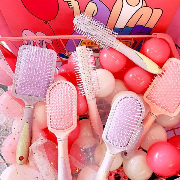 hair brushes brush scalp massage curling comb hairbrush women for hairdressing styling tools detangling, Silver
hair brushes brush scalp massage curling comb hairbrush women for hairdressing styling tools detangling, Silver