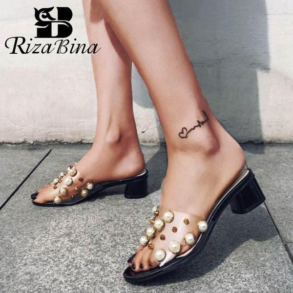 dress shoes rizabina size 32-46 women sandals metal beads open toe square heels beach slippers casual outdoor mujer footwear, Black
dress shoes rizabina size 32-46 women sandals metal beads open toe square heels beach slippers casual outdoor mujer footwear, Black