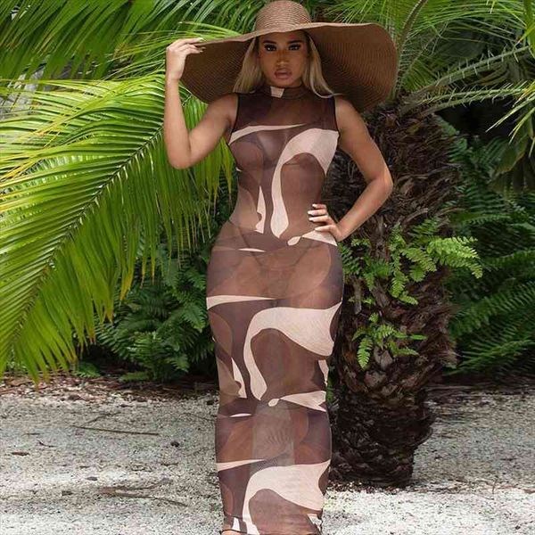women swimwear cover ups print patchwork sheer mesh bodycon maxi dress summer swim beachwear outfits, White;black
women swimwear cover ups print patchwork sheer mesh bodycon maxi dress summer swim beachwear outfits, White;black