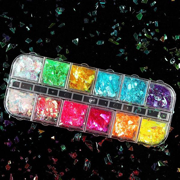 nail art decorations 12 grids/set artlaser candy color diy design tiny slices decoration acrylic beauty polymer clay sticker accessor, Silver;gold
nail art decorations 12 grids/set artlaser candy color diy design tiny slices decoration acrylic beauty polymer clay sticker accessor, Silver;gold
