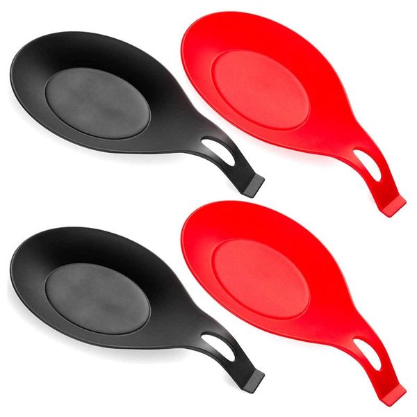 spoon rest, rest for kitchen, 2 red and black, silicone kitchen counter storage & organization
spoon rest, rest for kitchen, 2 red and black, silicone kitchen counter storage & organization