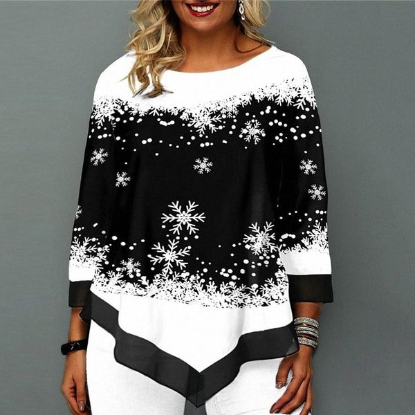women's plus size blouse shirt floral scenery print 3/4 length sleeve crewneck streetwear daily weekend polyester fall black and white
women's plus size blouse shirt floral scenery print 3/4 length sleeve crewneck streetwear daily weekend polyester fall black and white