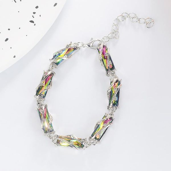 charm bracelets bracelet fashion multi-section geometric square colored gemstone crystal women's jewelry gifts pulseras mujer, Golden;silver
charm bracelets bracelet fashion multi-section geometric square colored gemstone crystal women's jewelry gifts pulseras mujer, Golden;silver
