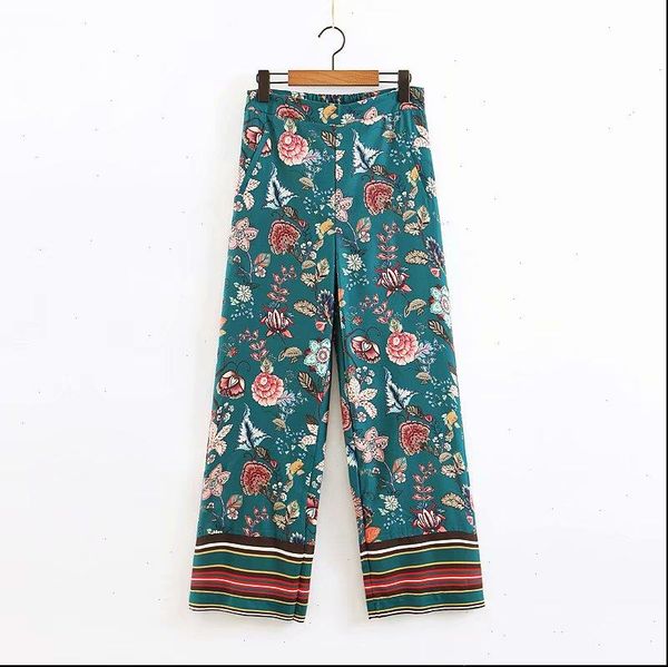 national womens pant style women chic flower print wide leg pants female zipper long trousers streetwear pocket pantalones mujer p384, Black;white
national womens pant style women chic flower print wide leg pants female zipper long trousers streetwear pocket pantalones mujer p384, Black;white