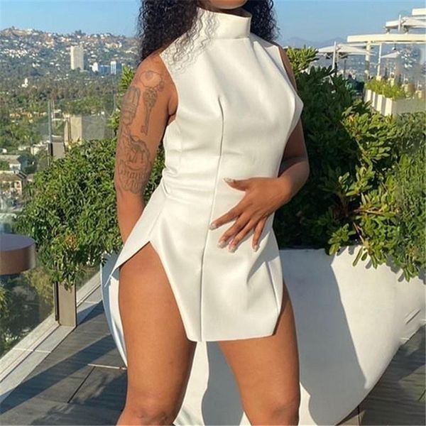 casual dresses summer fashion cute slim sml solid color backless 3 colors splits woman skinny pu dress lady sheath halter, Black;gray
casual dresses summer fashion cute slim sml solid color backless 3 colors splits woman skinny pu dress lady sheath halter, Black;gray