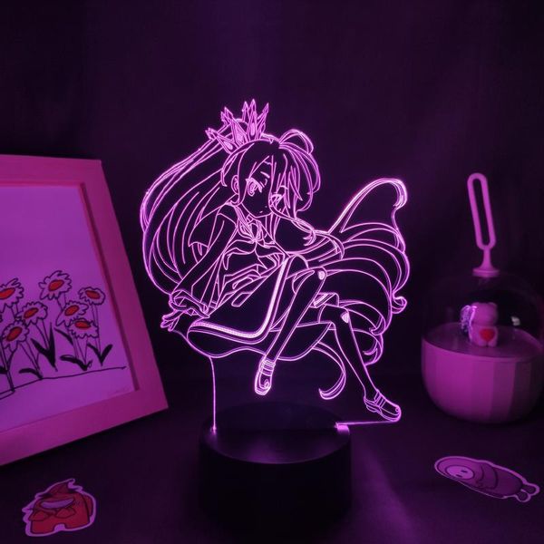 night lights no game life anime figure shiro 3d lava lamp led battery light rgb neon colorful manga gift bedroom table deskdecor
night lights no game life anime figure shiro 3d lava lamp led battery light rgb neon colorful manga gift bedroom table deskdecor