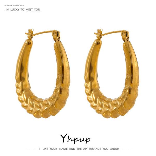 hoop & huggie yhpup statement stainless steel geometric earrings for women 2021 golden metal minimalist summer jewelry gift, Golden;silver
hoop & huggie yhpup statement stainless steel geometric earrings for women 2021 golden metal minimalist summer jewelry gift, Golden;silver