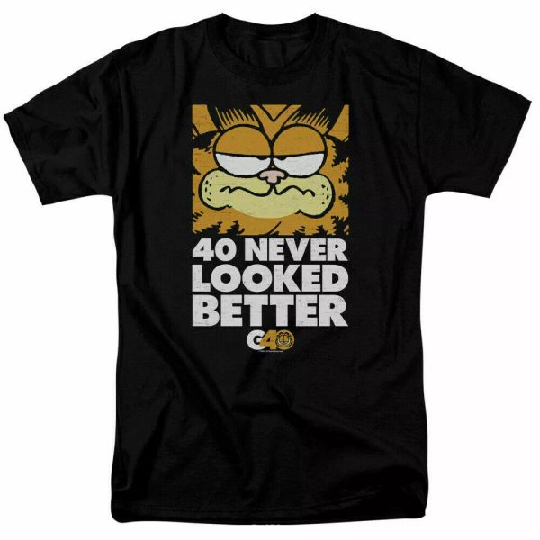 garfield 40 never looked better t shirt licensed comic book cartoon tee black, White;black
garfield 40 never looked better t shirt licensed comic book cartoon tee black, White;black