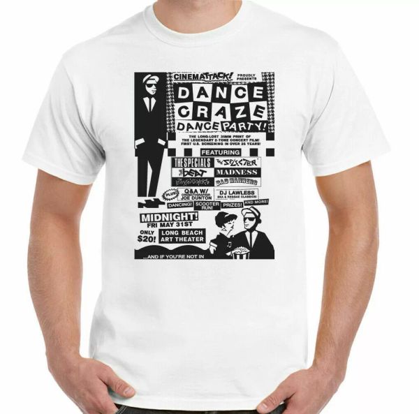 2 tone ska t-shirt mens the specials dance craze madness 2tone selecter top, White;black
2 tone ska t-shirt mens the specials dance craze madness 2tone selecter top, White;black