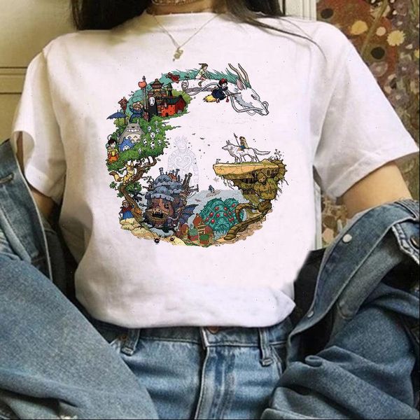 femminile womens t shirts shirt del fumetto di totoro mille e chihiro stampata studio ghibli maglietta anime giapponese grafic, White
femminile womens t shirts shirt del fumetto di totoro mille e chihiro stampata studio ghibli maglietta anime giapponese grafic, White