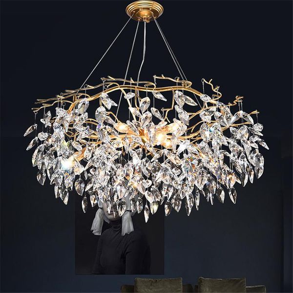 chandeliers modern luxury gold crystal chandelier lighting led light fixture for living room el hall art decor hanging lamp
chandeliers modern luxury gold crystal chandelier lighting led light fixture for living room el hall art decor hanging lamp