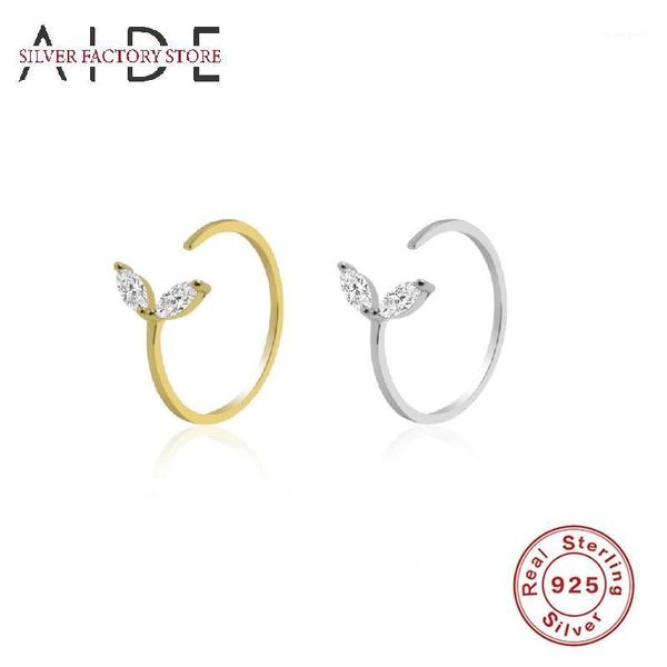 cluster rings aide leaf flower shape zircon for women wedding party opening adjustable finger ring silver 925 jewelry bague femme1, Golden;silver
cluster rings aide leaf flower shape zircon for women wedding party opening adjustable finger ring silver 925 jewelry bague femme1, Golden;silver