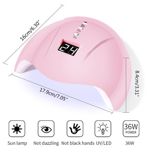 nail set 36w uv led lamp for manicure gel polish kit art tools q1qd kits 
nail set 36w uv led lamp for manicure gel polish kit art tools q1qd kits