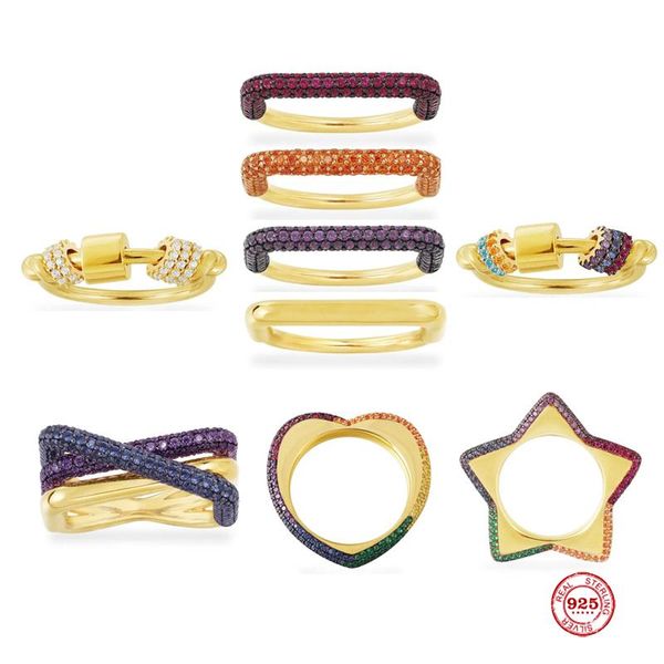 valentine 925 sterling silver with multi color sliding hoops,rectangle ring,heart ring,monaco diamond-studded ring gift cluster rings, Golden;silver
valentine 925 sterling silver with multi color sliding hoops,rectangle ring,heart ring,monaco diamond-studded ring gift cluster rings, Golden;silver