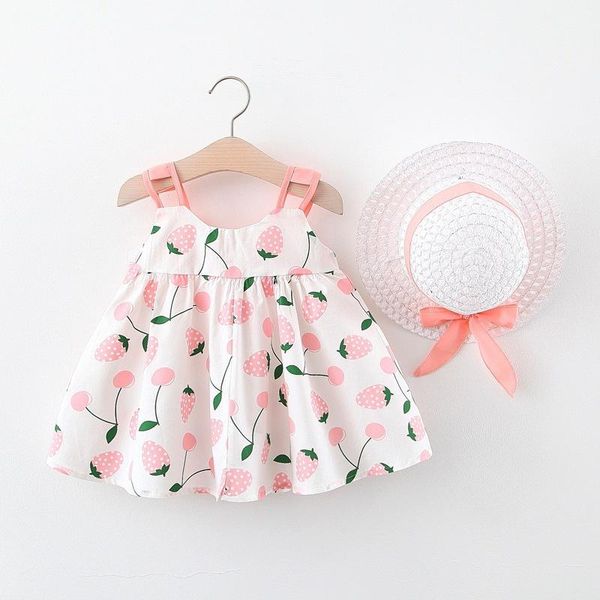 girl's dresses baby girl summer temperament bow hollow decoration dress strawberry print with for birthday party, Red;yellow
girl's dresses baby girl summer temperament bow hollow decoration dress strawberry print with for birthday party, Red;yellow