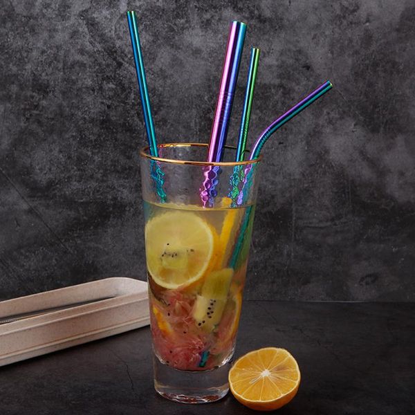 drinking straws 7pcs reusable metal straw kit stainless steel eco spoon kitchen tools
drinking straws 7pcs reusable metal straw kit stainless steel eco spoon kitchen tools