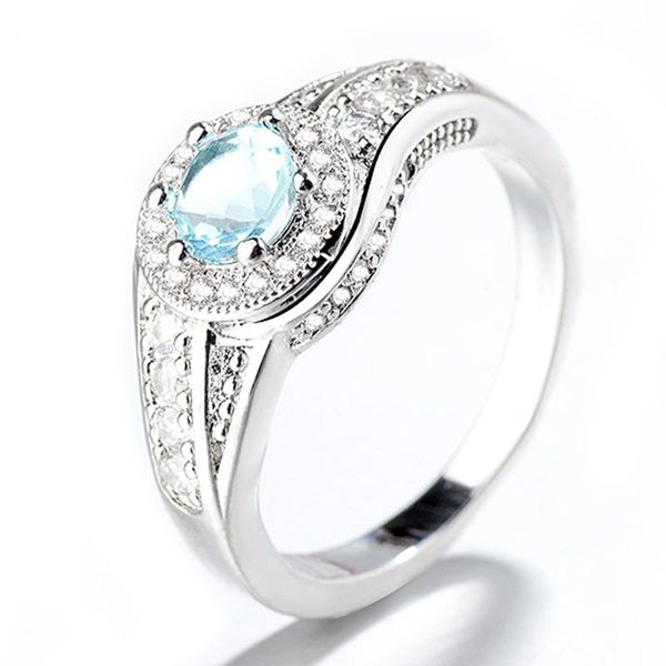 wedding rings classic stone ring with clear sky blue round cubic zircon setting natural stylish women jewelry band, Slivery;golden
wedding rings classic stone ring with clear sky blue round cubic zircon setting natural stylish women jewelry band, Slivery;golden