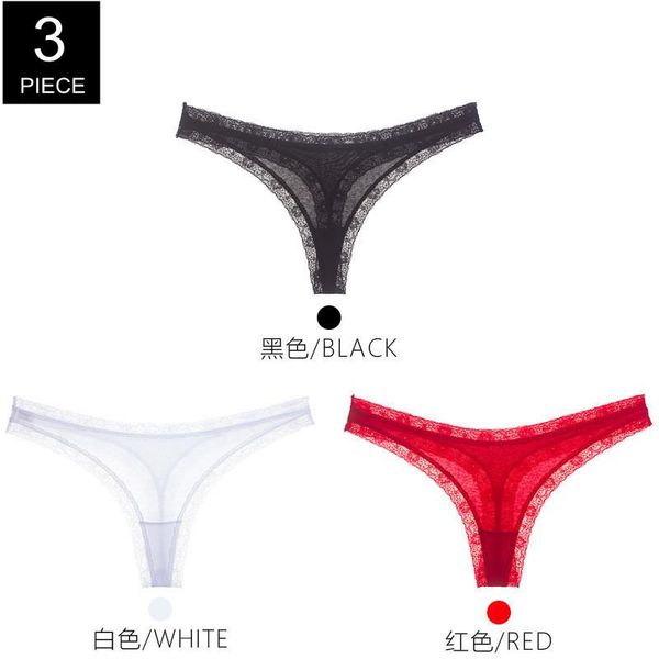 women's panties 3 pcs g-string lace seamless underwear thin t-back cotton crotch summer lingerie, Black;pink
women's panties 3 pcs g-string lace seamless underwear thin t-back cotton crotch summer lingerie, Black;pink