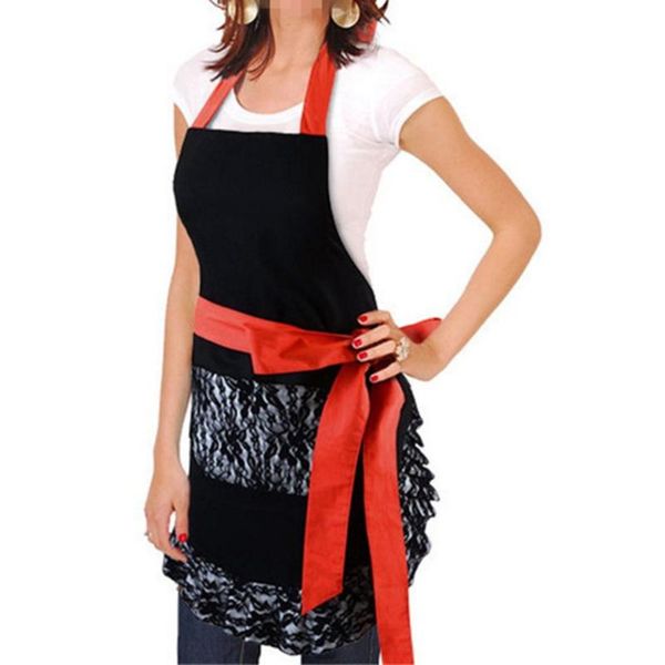 women's kitchen lace apron halter-neck style sleeveless cooking beautiful halter bandage aprons (black base black lace)
women's kitchen lace apron halter-neck style sleeveless cooking beautiful halter bandage aprons (black base black lace)