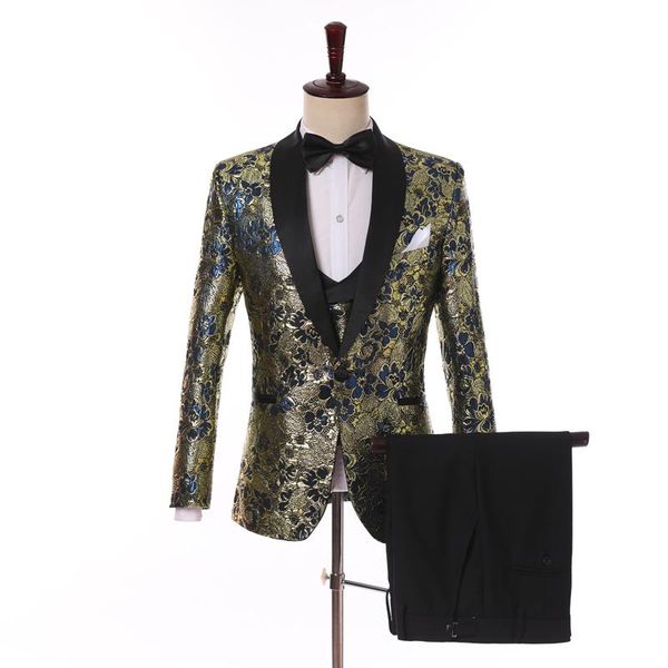 men's suits & blazers 3pc yellow with black patterned suit set wedding bridegroom man jacket pant vest slim fit men business high-quali, White;black
men's suits & blazers 3pc yellow with black patterned suit set wedding bridegroom man jacket pant vest slim fit men business high-quali, White;black