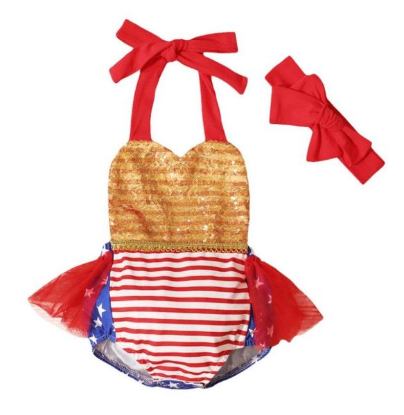 independence day baby girls outfit infant sequins decoration mesh splicing sleeveless hanging neck romper bow headwear dress clothing sets, White
independence day baby girls outfit infant sequins decoration mesh splicing sleeveless hanging neck romper bow headwear dress clothing sets, White