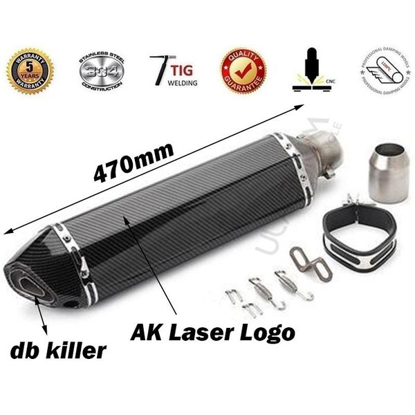 motorcycle exhaust system universal carbon fiber muffler escape pipe slip on db killer 51mm
motorcycle exhaust system universal carbon fiber muffler escape pipe slip on db killer 51mm