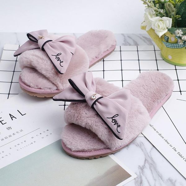 pantoufle femme brand big bow home slippers women fur sandals winter flip flops bowtie plush pantufa slides shoes s166, Black
pantoufle femme brand big bow home slippers women fur sandals winter flip flops bowtie plush pantufa slides shoes s166, Black