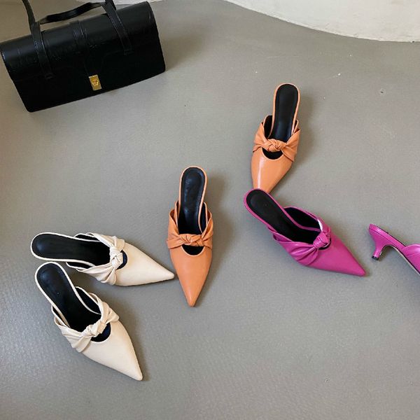 slippers closed toe half women's spring and summer pointed outer wear thin heeled shoes sandals er3k, Black
slippers closed toe half women's spring and summer pointed outer wear thin heeled shoes sandals er3k, Black