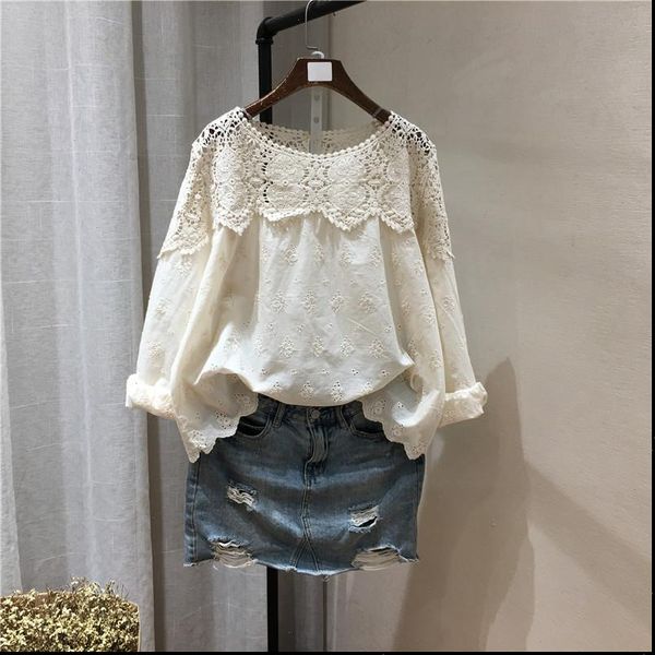 autumn hook lace gothic patchwork womens shirts full embroidery lolita chic kawaii drop, White
autumn hook lace gothic patchwork womens shirts full embroidery lolita chic kawaii drop, White