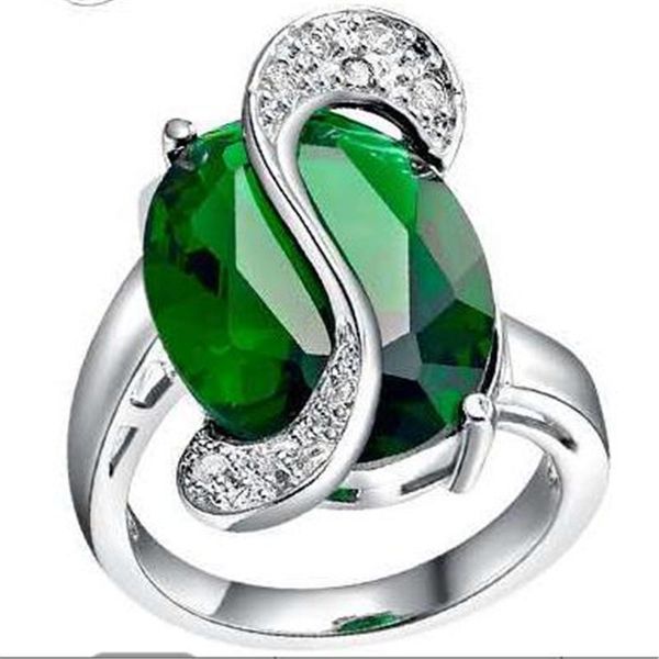 ofertas exquisite green oval zircon jewelry single ring for women engagement party wedding hand accessories size 6-10 rings, Slivery;golden
ofertas exquisite green oval zircon jewelry single ring for women engagement party wedding hand accessories size 6-10 rings, Slivery;golden