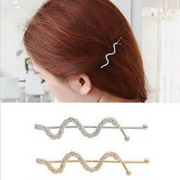fashion simple inlaid diamond wavy twist clip hairpin, Golden;silver
fashion simple inlaid diamond wavy twist clip hairpin, Golden;silver