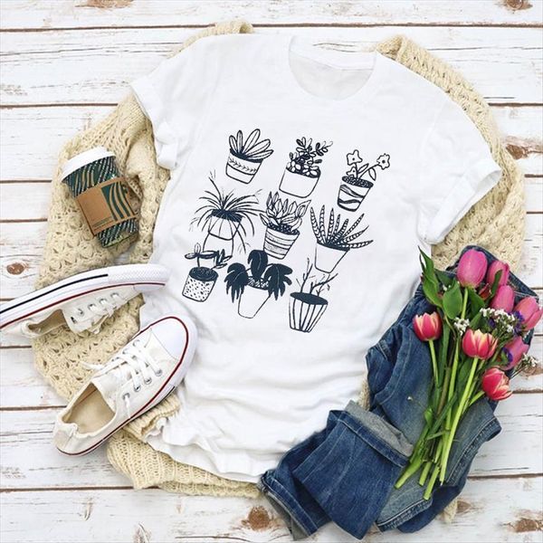 graphic plant short sleeve clothing womens t shirts print summer lady clothes tee female, White
graphic plant short sleeve clothing womens t shirts print summer lady clothes tee female, White