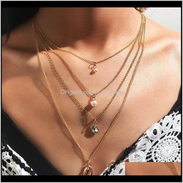 & pendants jewelry drop delivery 2021 layered necklaces women multilayer long chain shell pearl pendant gold necklace choker for girls1 minz, Silver
& pendants jewelry drop delivery 2021 layered necklaces women multilayer long chain shell pearl pendant gold necklace choker for girls1 minz, Silver