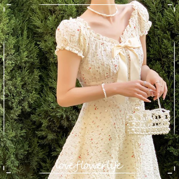 v-neck vingate midi dress women casual short sleeve elegant floral dess bow design dress korea office lady summer 210521, Black;gray
v-neck vingate midi dress women casual short sleeve elegant floral dess bow design dress korea office lady summer 210521, Black;gray