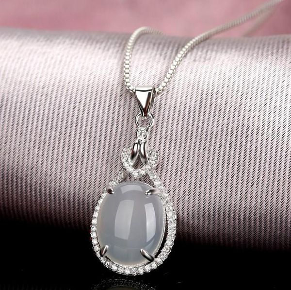 pendants s925 sterling silver pendant ice white chalcedony agate color treasure necklace korean fashion item light, Black
pendants s925 sterling silver pendant ice white chalcedony agate color treasure necklace korean fashion item light, Black