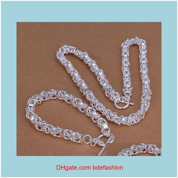 & sets jewelrym high grade sterling leading to piece - men jewelry set brand factory direct 925 sier necklace bracelet drop delivery 2021 oh, Silver
& sets jewelrym high grade sterling leading to piece - men jewelry set brand factory direct 925 sier necklace bracelet drop delivery 2021 oh, Silver