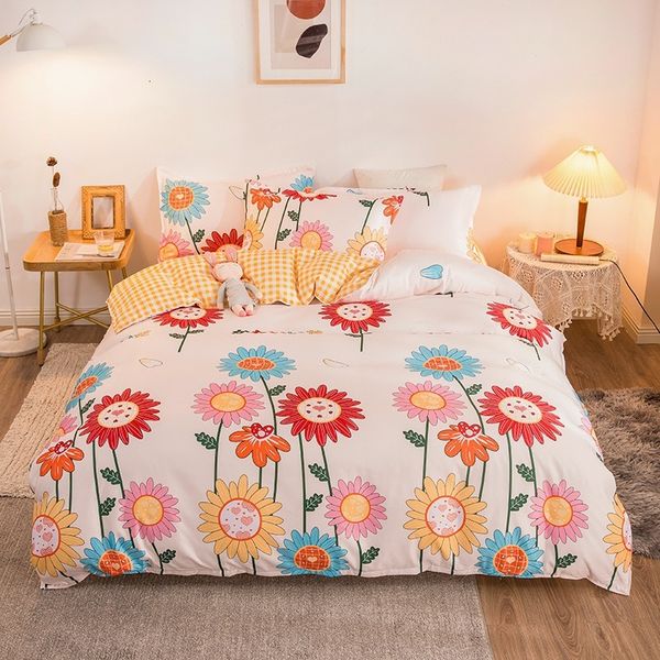 spring and summer frosted four piece thickened quilt cover printed sheet double set small floral bedding
spring and summer frosted four piece thickened quilt cover printed sheet double set small floral bedding