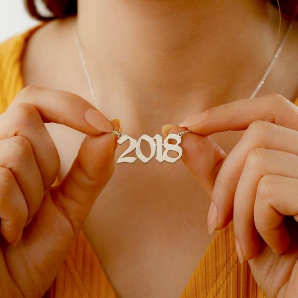 1985-2021 years necklace for woman stainless steel pendant vintage old english choker sell well jewellery gifts family chains, Silver
1985-2021 years necklace for woman stainless steel pendant vintage old english choker sell well jewellery gifts family chains, Silver