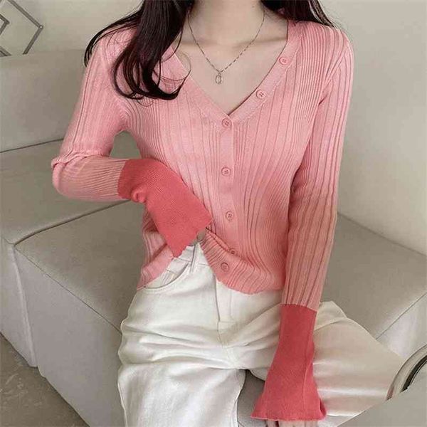 v-neck slim patchwork knitted cardigan women korean style elastic bottoming shirt casual long sleeve knitwear female 210522, White
v-neck slim patchwork knitted cardigan women korean style elastic bottoming shirt casual long sleeve knitwear female 210522, White