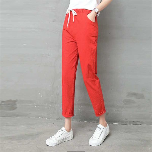 women's pants & capris 2021 ladies pencil autumn summer large size solid color elastic waist cotton linen casual feet a5, Black;white
women's pants & capris 2021 ladies pencil autumn summer large size solid color elastic waist cotton linen casual feet a5, Black;white