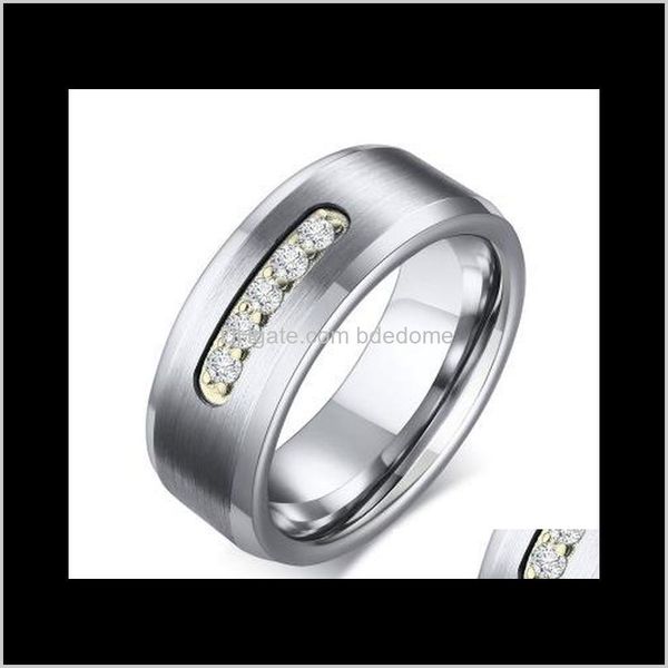 band jewelry punk zircon stainless rings for men tungsten steel matte finished high polished ring wide 8mm drop delivery 2021 wzgfc, Silver
band jewelry punk zircon stainless rings for men tungsten steel matte finished high polished ring wide 8mm drop delivery 2021 wzgfc, Silver